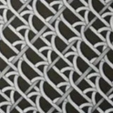 Ebony Painted Rattan with GUBI Reales Pattern 003