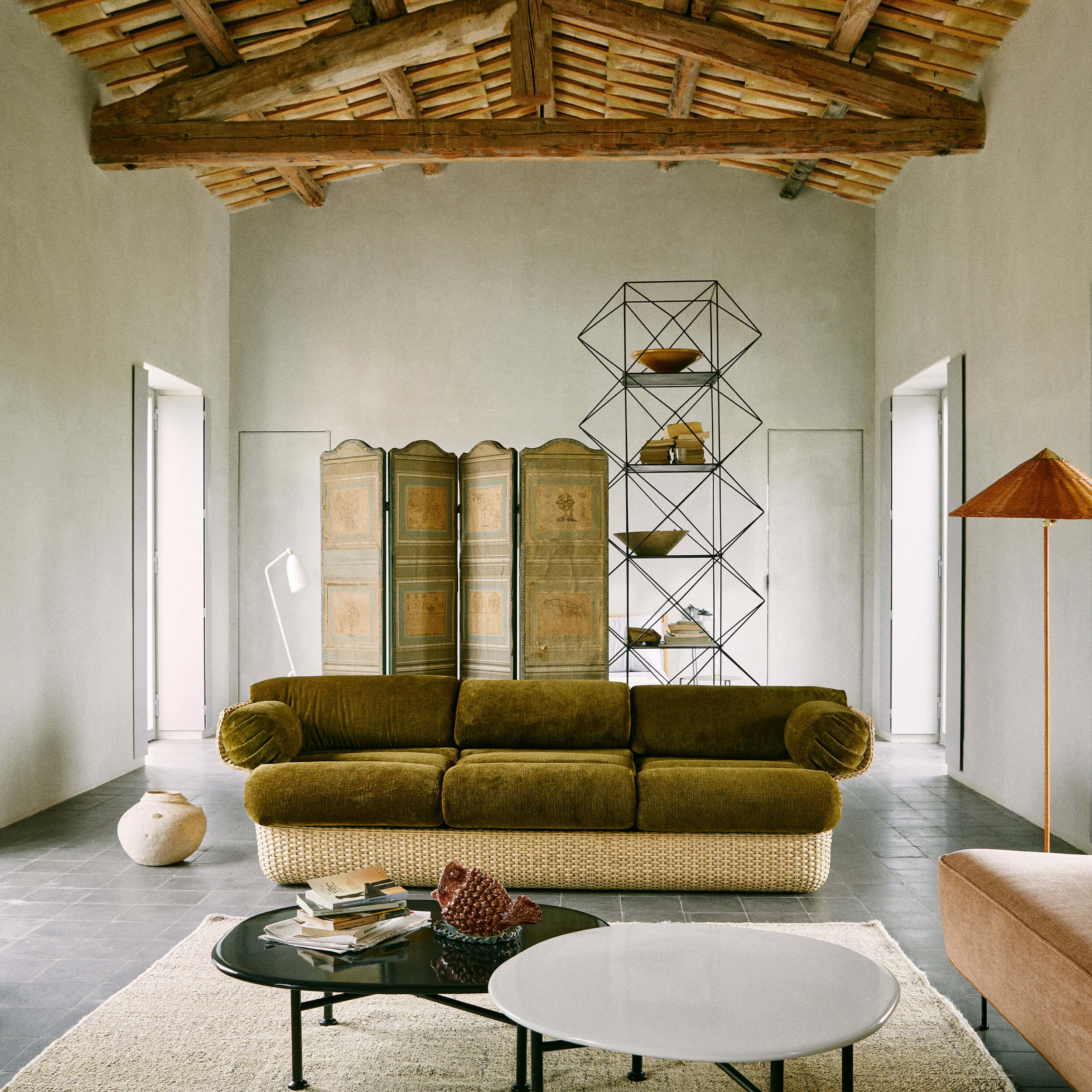 GUBI Basket 3 Seat Sofa - Upholstered