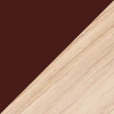 Burgundy Lino & Laquered Oak