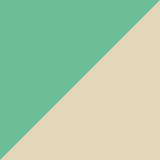 Ivory Frame with Green Mint Top