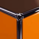 Brown and pure orange