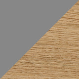 Grey Linoleum Top with Water-Based Lacquered Oak Legs