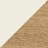 Off White Linoleum Top with Water-Based Lacquered Oak Legs
