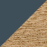 Smokey Blue Linoleum Top with Water-Based Lacquered Oak Legs