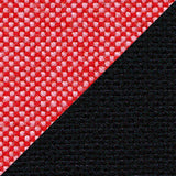 Hopsak 66 Nero Seat & 68 Pink Poppy Red Backrest  with Black Arms