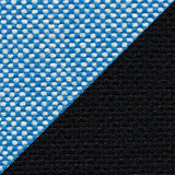 Hopsak 66 Nero Seat & 83 Blue Ivory Backrest  with White Arms