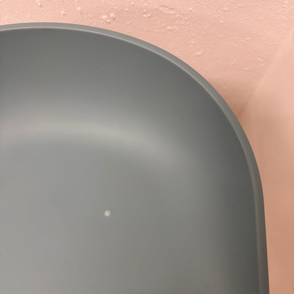 Ex-Display (Bath Showroom)  HAY About a Stool 32 Standard Gliders Breakfast Bar Stool - Slate blue 2.0 / Water-based lacquered oak