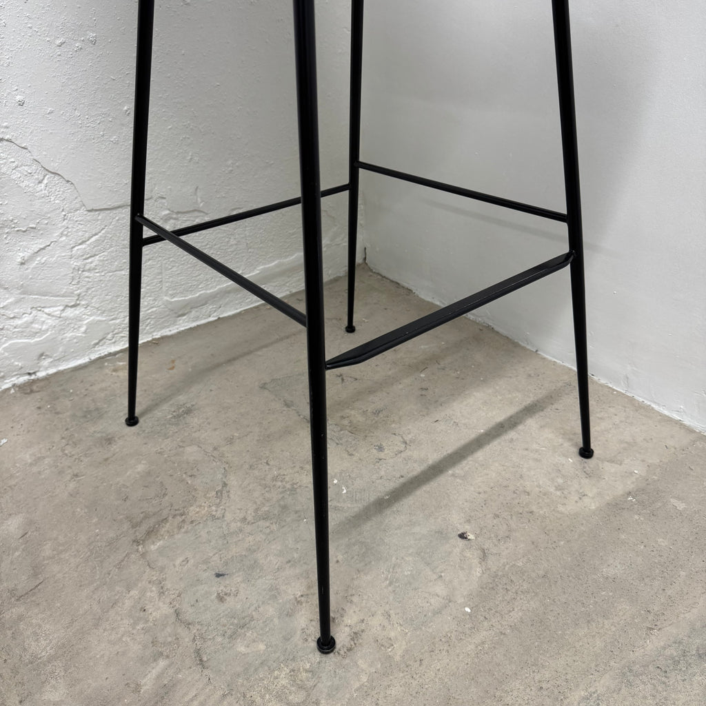 Ex-Display (Bath Showroom) &Tradition HW96 Rely Stool - Black / Black / Bar stool - Height : 75cm