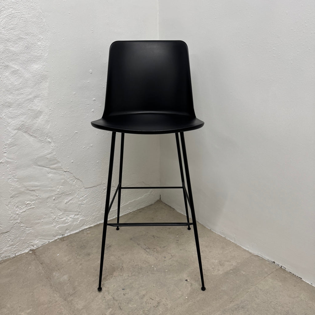 Ex-Display (Bath Showroom) &Tradition HW96 Rely Stool - Black / Black / Bar stool - Height : 75cm