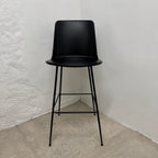 Ex-Display (Bath Showroom) &Tradition HW96 Rely Stool - Black / Black / Bar stool - Height : 75cm
