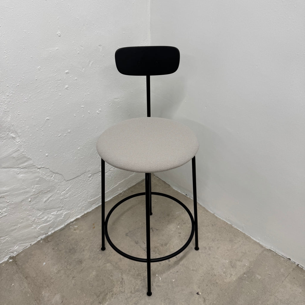 Ex-Display (Bath Showroom)  Audo Afteroom Bar Chair with Backrest and Upholstered Seat