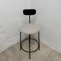 Ex-Display (Bath Showroom)  Audo Afteroom Bar Chair with Backrest and Upholstered Seat