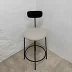 Ex-Display (Bath Showroom)  Audo Afteroom Bar Chair with Backrest and Upholstered Seat