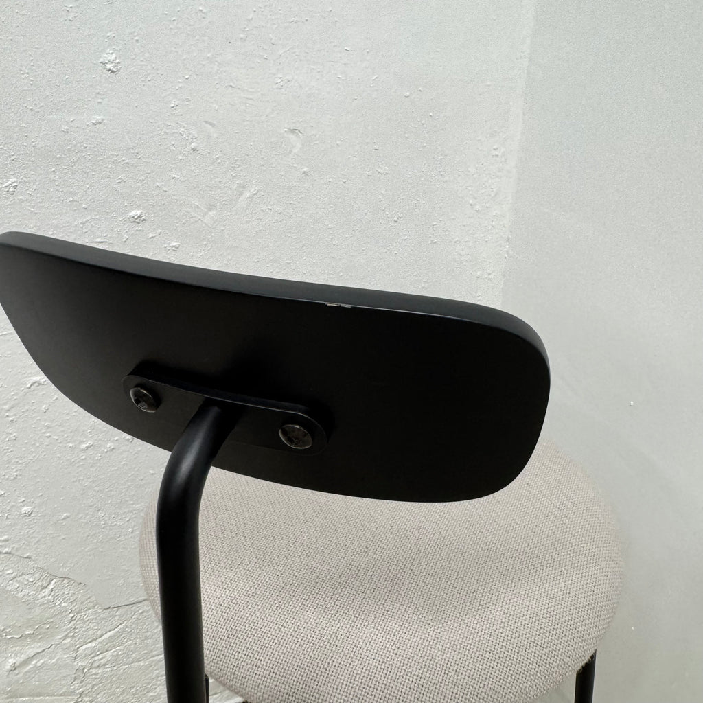 Ex-Display (Bath Showroom)  Audo Afteroom Bar Chair with Backrest and Upholstered Seat