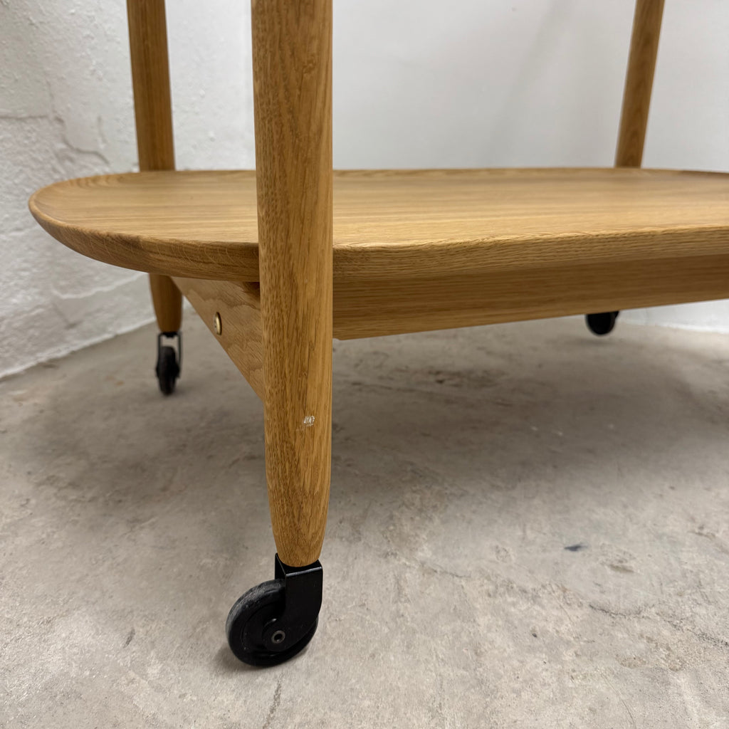 Ex-Display (Bath Showroom) Bolia Coupe Bar Trolley - Oiled oak / Small : 80cm *DAMAGED LEG*