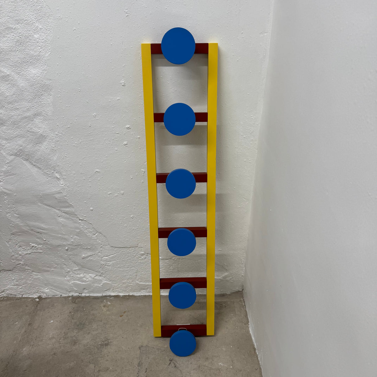 Ex-Display (Bath Showroom)  Nathalie Du Pasquier - Hook 6 - large - Red brown/sky blue/zinc yellow/jet black