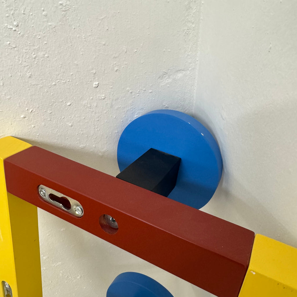 Ex-Display (Bath Showroom)  Nathalie Du Pasquier - Hook 6 - large - Red brown/sky blue/zinc yellow/jet black