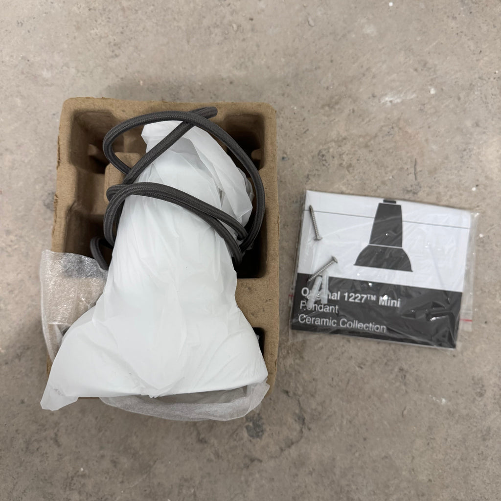 Ex-Display (Bath Showroom)  Anglepoise Original 1227 Mini Pendant Ceramic Pure White