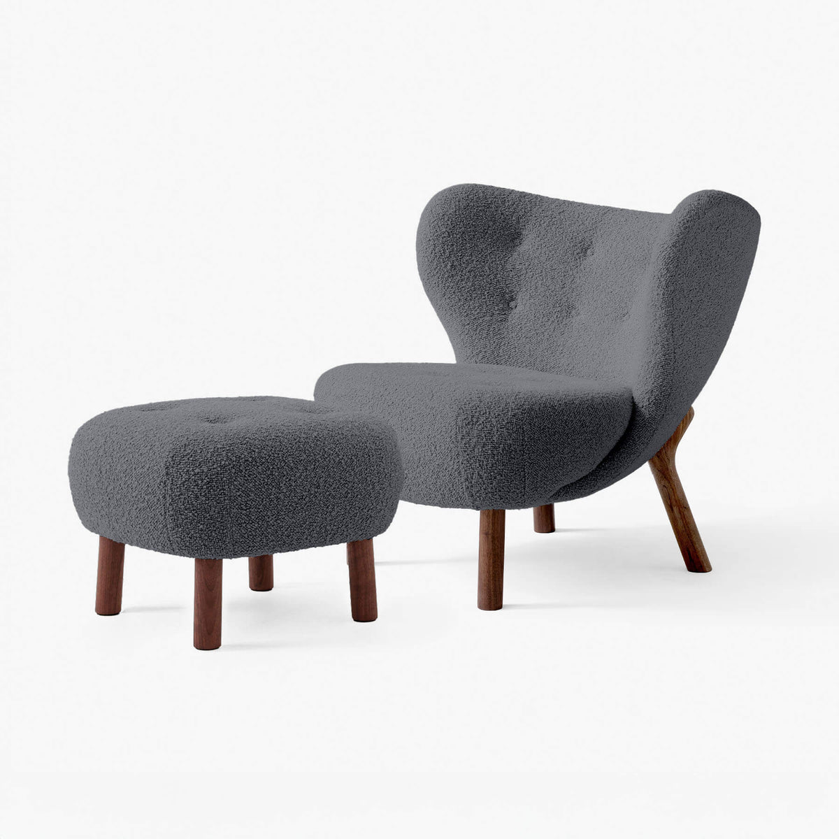 &Tradition VB1 Little Petra Chair with Footstool