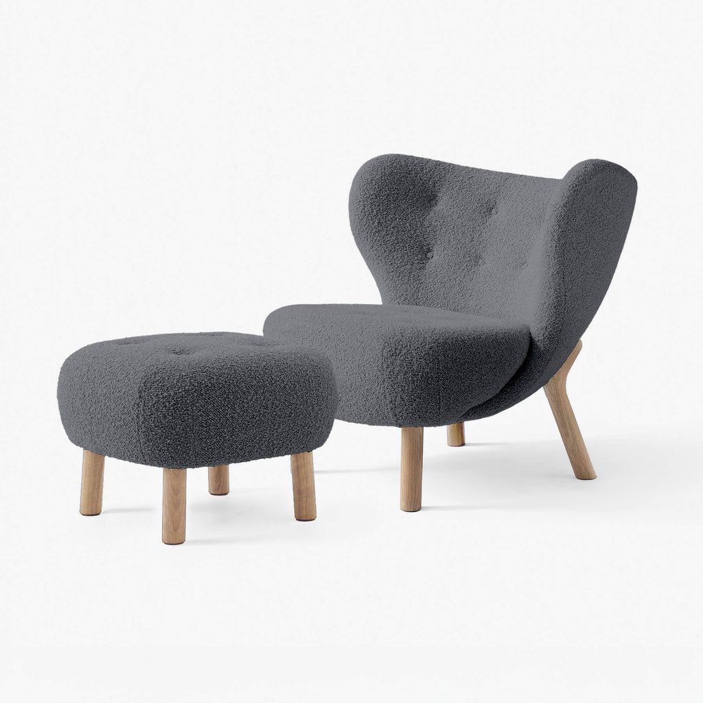 &Tradition VB1 Little Petra Chair with Footstool
