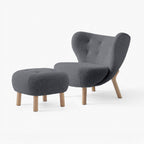 &Tradition VB1 Little Petra Chair with Footstool