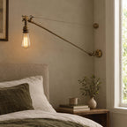 Mullan Lighting Manick Industrial Swing Arm Adjustable Wall Light