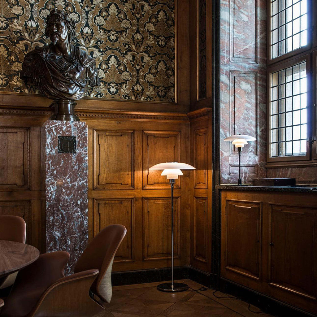Louis Poulsen PH 3 1/2 - 2 1/2 Glass Floor Lamp