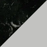 Marquinia black marble, satin chalk white