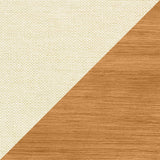 Oak and pearl white