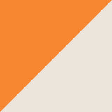 Off white central shade with 3 orange shades