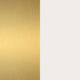 Brushed Brass and White