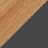 Teak and dark grey