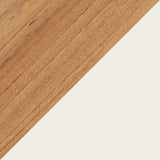Teak and off white