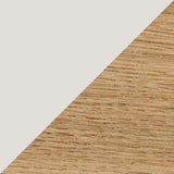 Cream White & Natural Oak