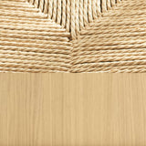 Oak with natural woven seat
