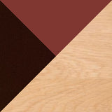 Oiled Oak with Hull Red and Steelcut 655