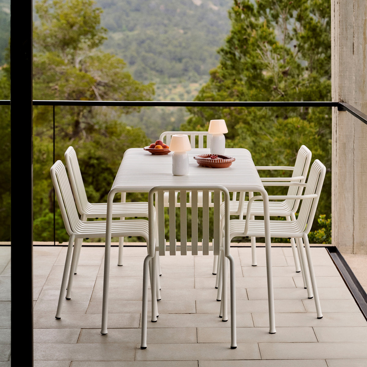 HAY Palissade Garden Dining Set - Chairs without Arms - Curated by Holloways of Ludlow