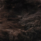 Shorn (short) black sheepskin