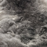 Shorn (short) grey sheepskin