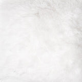 Shorn (short) white sheepskin