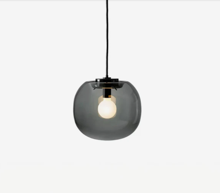 Ex-Display (Bath Showroom) The Conran Shop Flo Pendant Light - Smoked Grey / 23cm