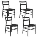 Sibast No 59 Black Beech Dining Chair Set