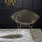 Knoll Bertoia Diamond Armchair with Seat Pad