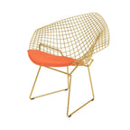 Knoll Bertoia Diamond Armchair with Seat Pad