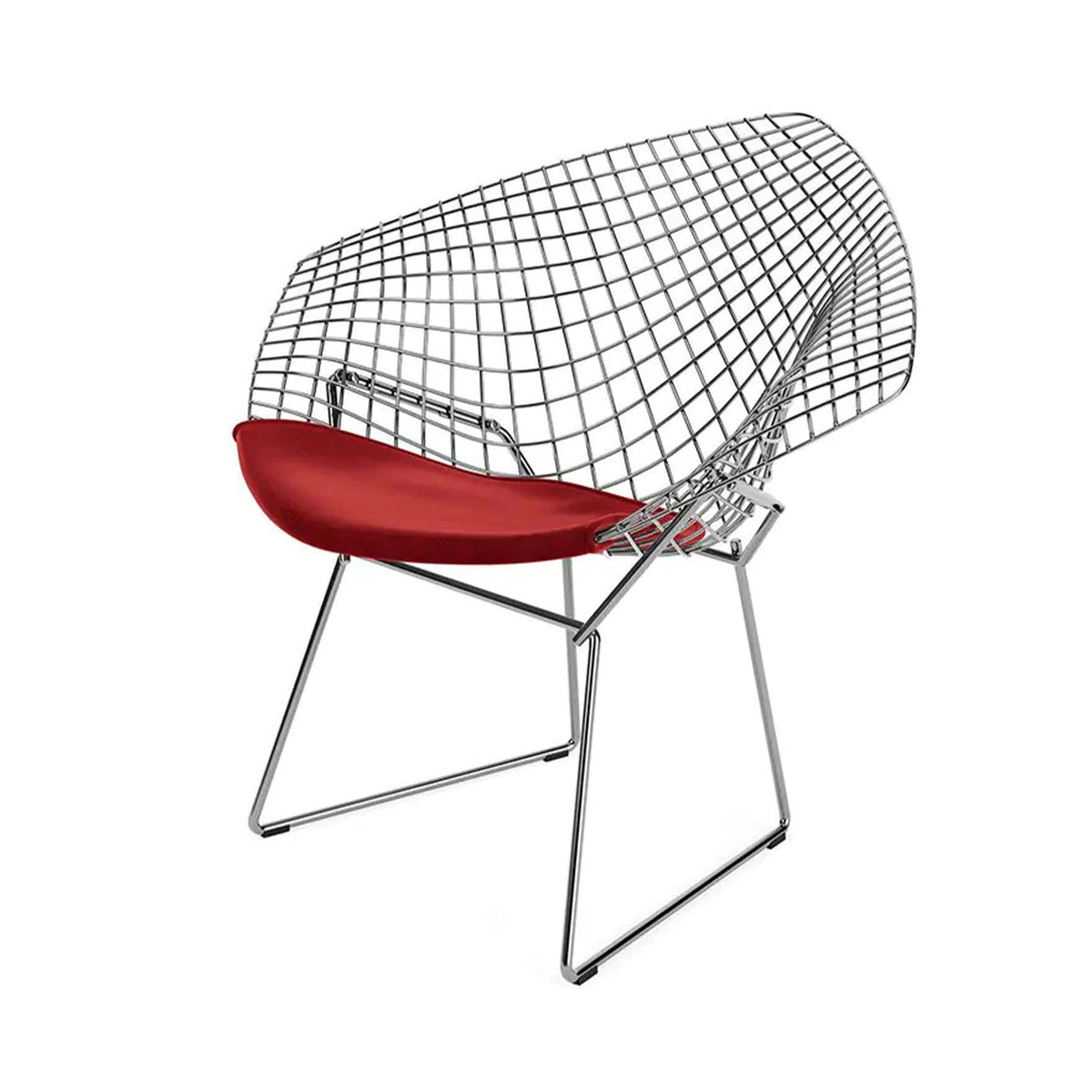 Knoll Bertoia Diamond Armchair with Seat Pad
