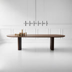 DK3 Plush Extendable Dining Table - 4cm Thick Table Top, Oval