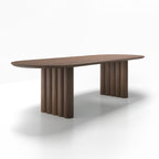 DK3 Plush Extendable Dining Table - 4cm Thick Table Top, Oval