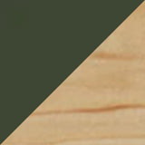 Bottle Green with Teak