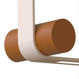 Beige frame with terracotta cylinder