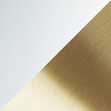 Brushed brass with clear glass
